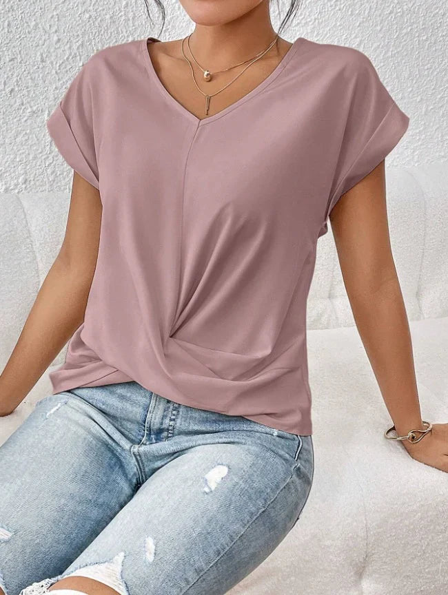 Scarlett - Cozy V-Neck Casual Tee