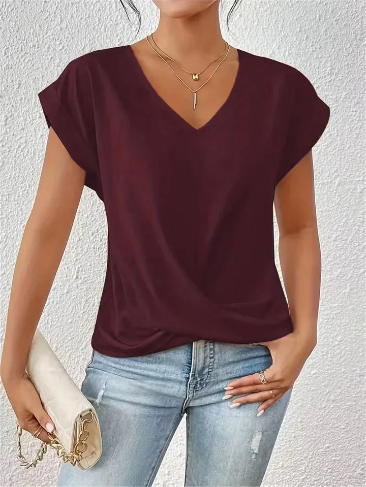 Scarlett - Cozy V-Neck Casual Tee