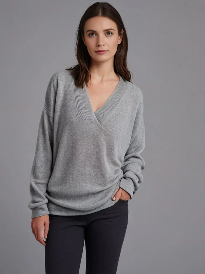 Dakota- V-Neck Cashmere Pullover