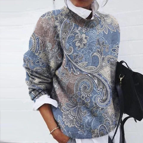 Allison - Printed Pullover Sweater