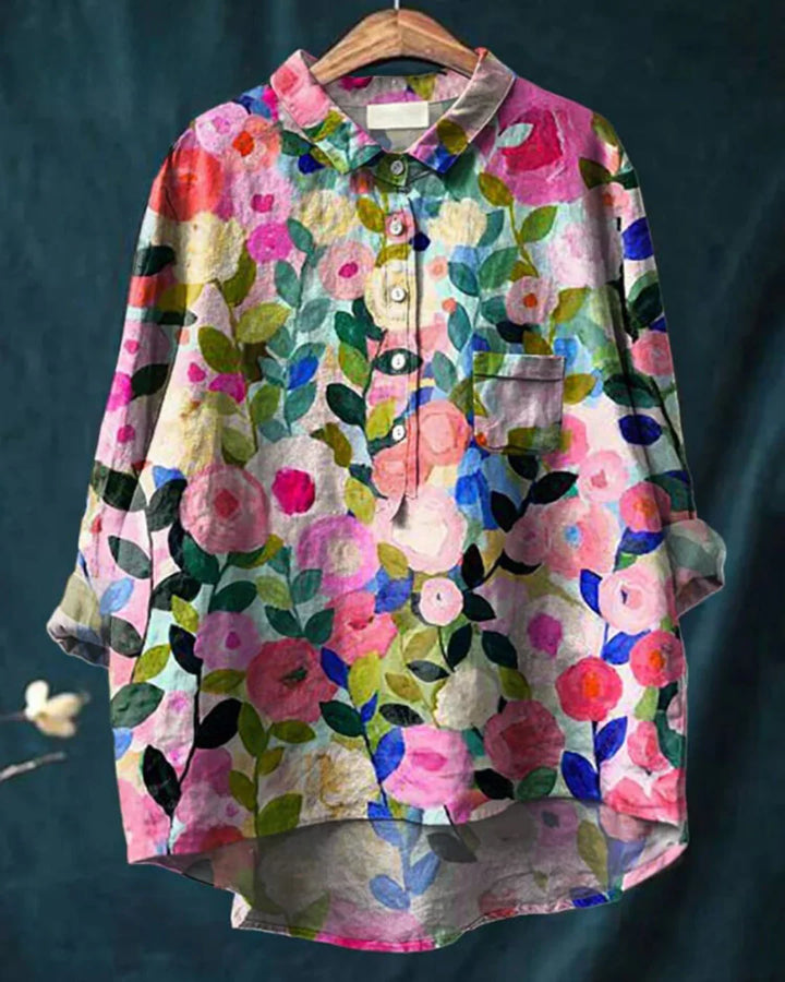 Lila - Elegant Floral Blouse