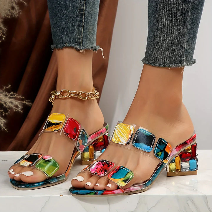 Denise - Crystal-Embellished Sandals
