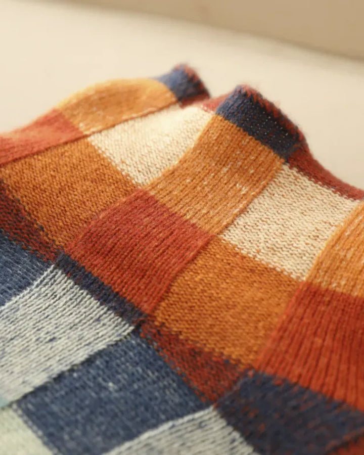 Vivienne - Cashmere Luxe Patchwork Turtleneck