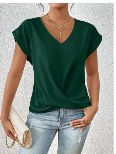 Scarlett - Cozy V-Neck Casual Tee