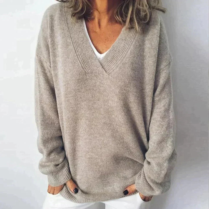 Dakota- V-Neck Cashmere Pullover