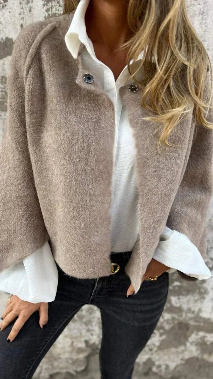Ruby - Long Sleeve Round Neck Cardigan