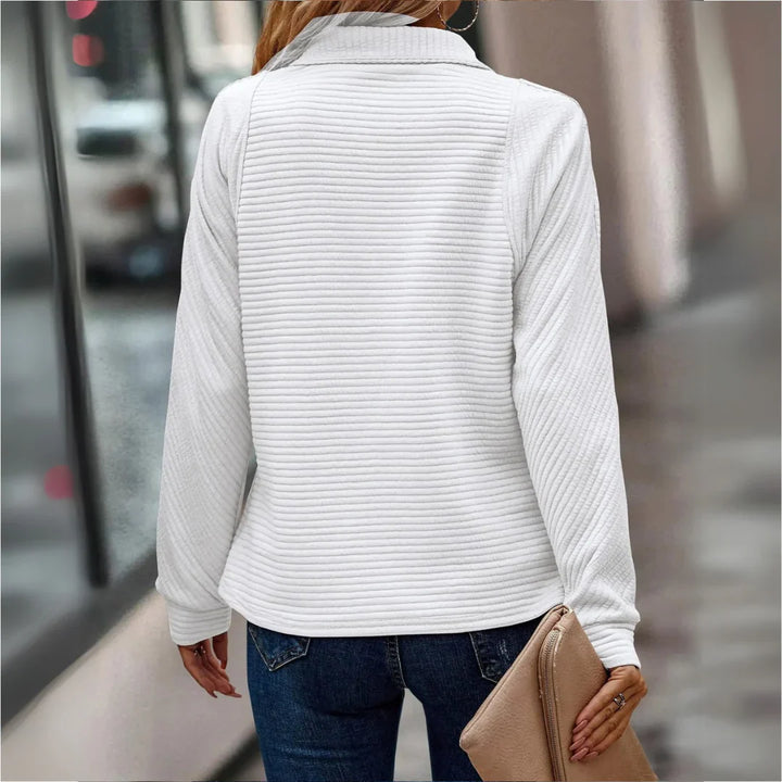 Natalie - Half-Zip Detailed Pullover