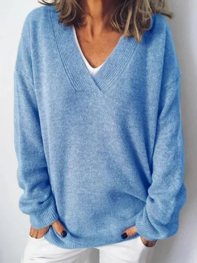 Dakota- V-Neck Cashmere Pullover
