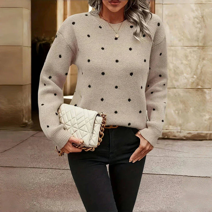 Isabelle - Polka Dot Knitted Sweater