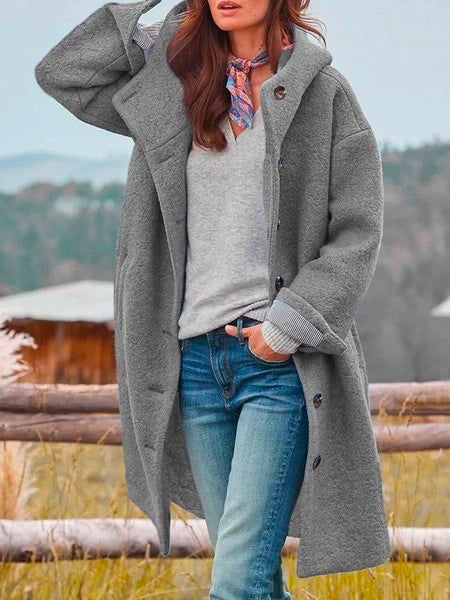 Kimber - Cozy Button-Up Outdoor Jacket