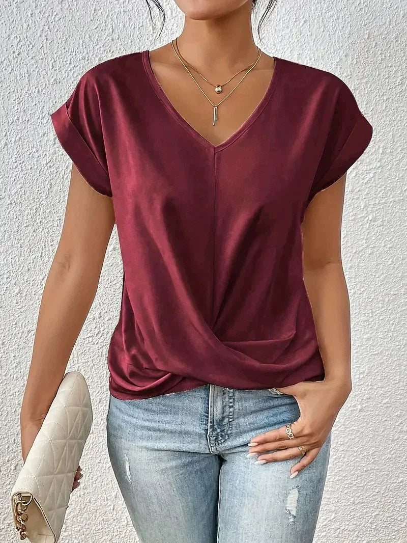 Scarlett - Cozy V-Neck Casual Tee