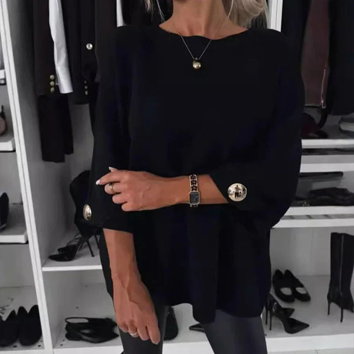Serena - Elegant Button Sleeve Top