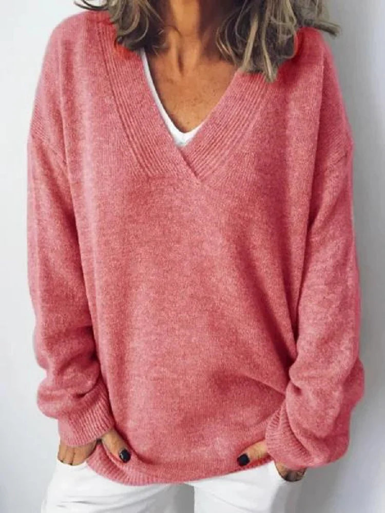 Dakota- V-Neck Cashmere Pullover