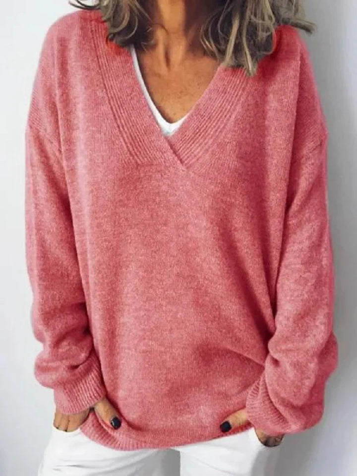 Dakota- V-Neck Cashmere Pullover