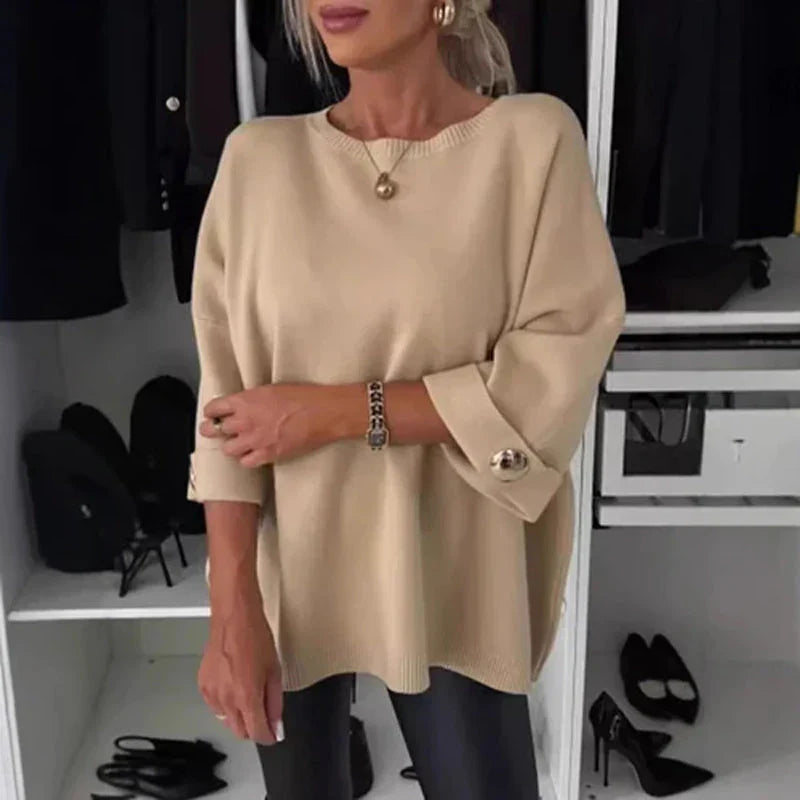 Serena - Elegant Button Sleeve Top