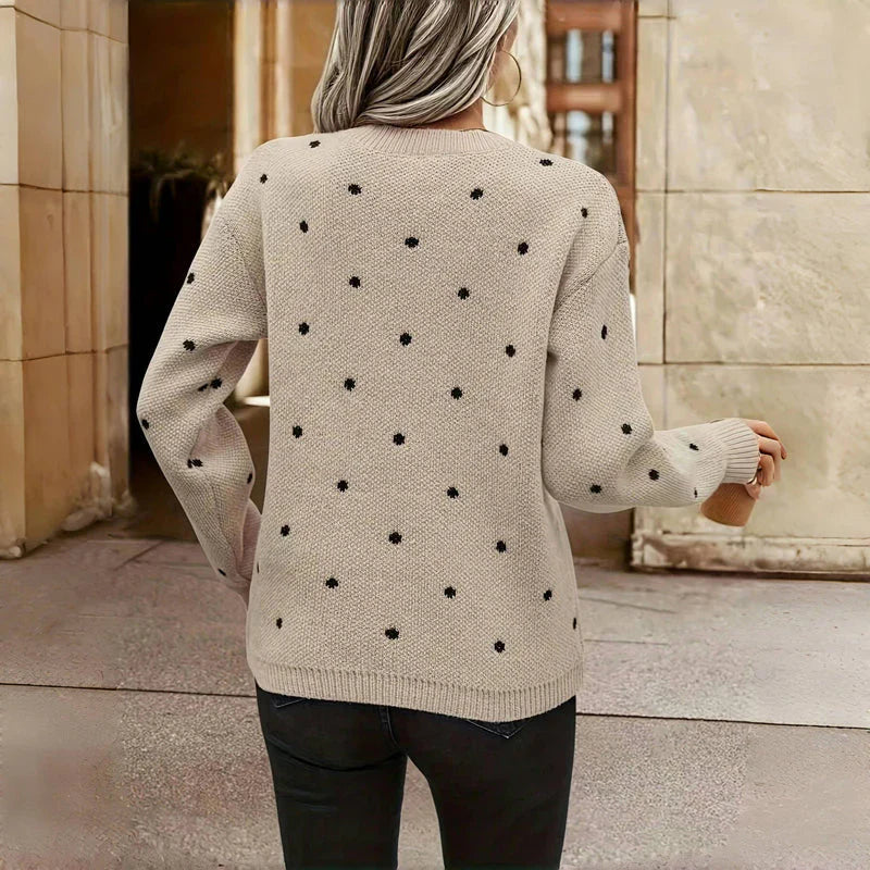 Isabelle - Polka Dot Knitted Sweater