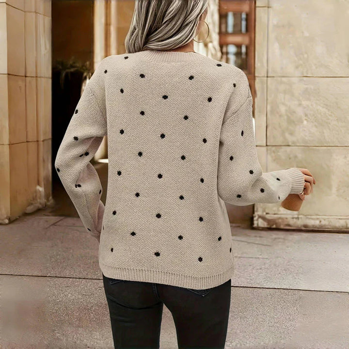 Isabelle - Polka Dot Knitted Sweater