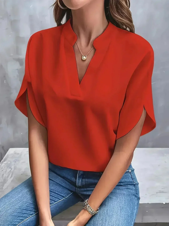 Maya - Elegant V-Neck Blouse
