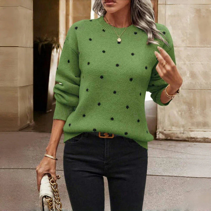 Isabelle - Polka Dot Knitted Sweater
