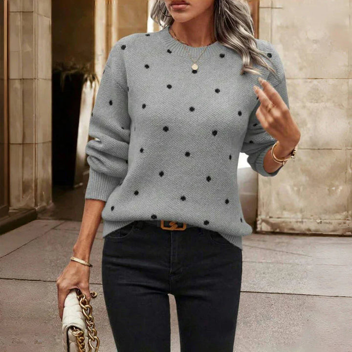 Isabelle - Polka Dot Knitted Sweater