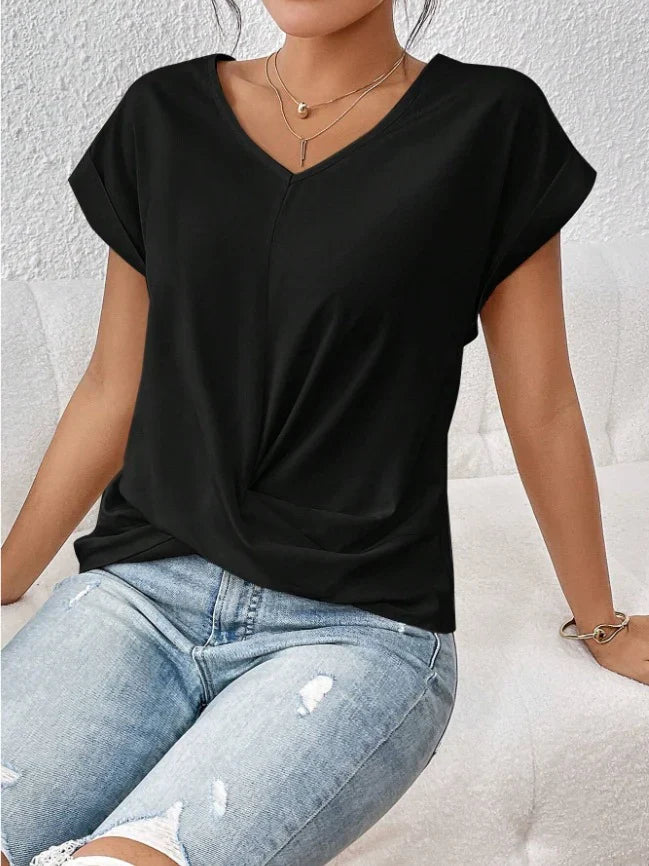 Scarlett - Cozy V-Neck Casual Tee
