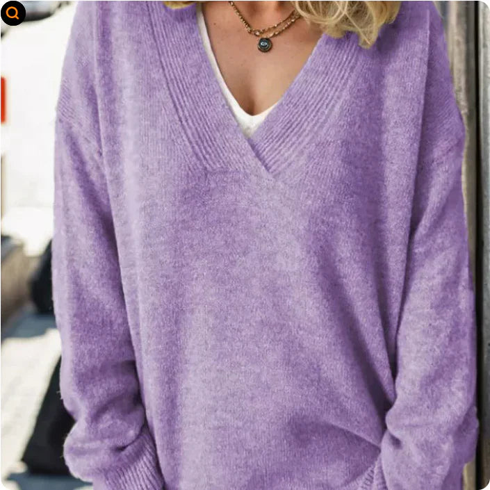 Dakota- V-Neck Cashmere Pullover