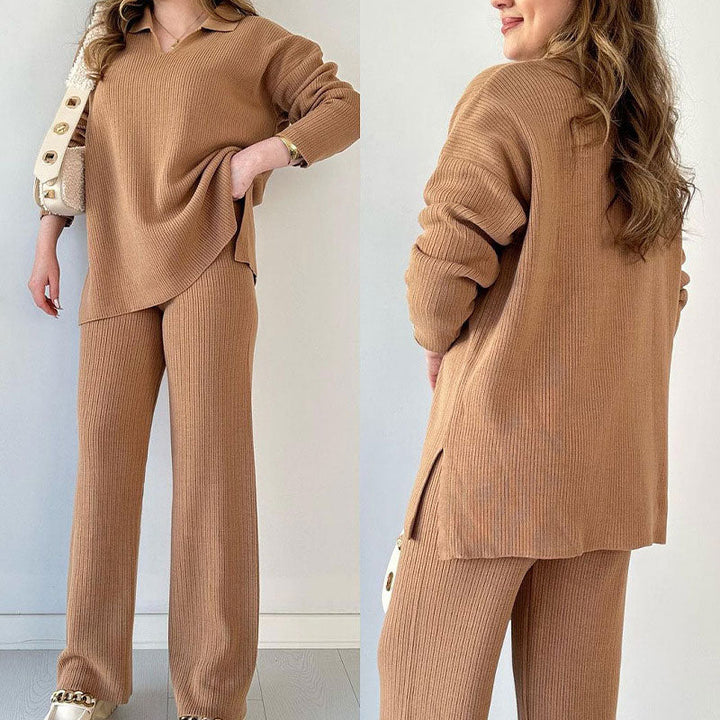 Quinn - V-Neck Casual Two-Piece Set