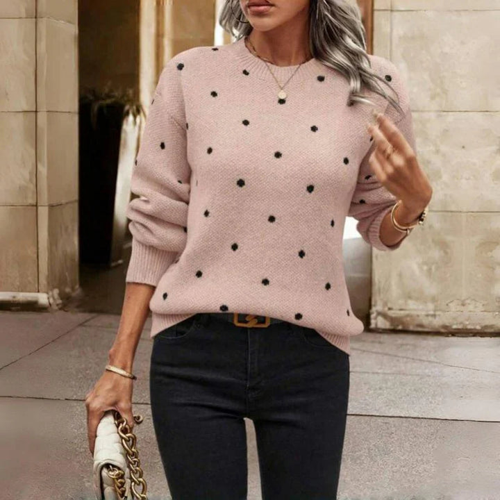 Isabelle - Polka Dot Knitted Sweater
