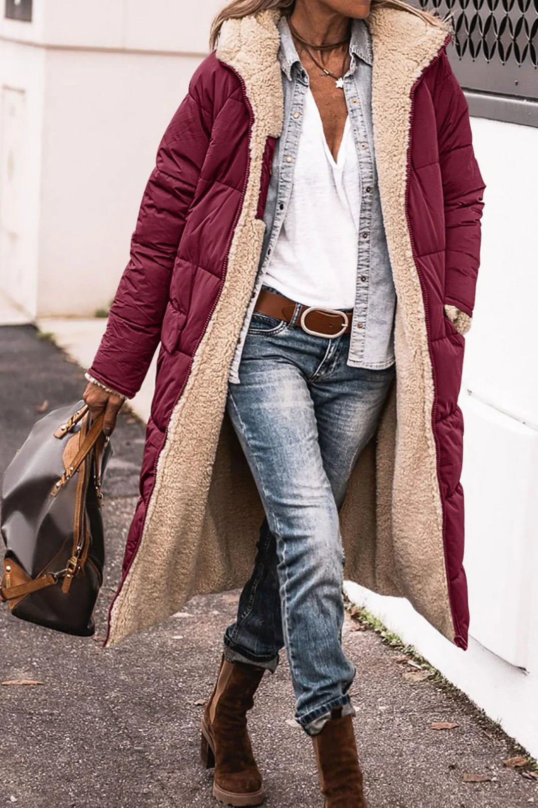 Eden – Luxe Reversible Sherpa Coat