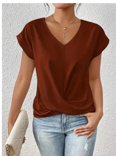 Scarlett - Cozy V-Neck Casual Tee