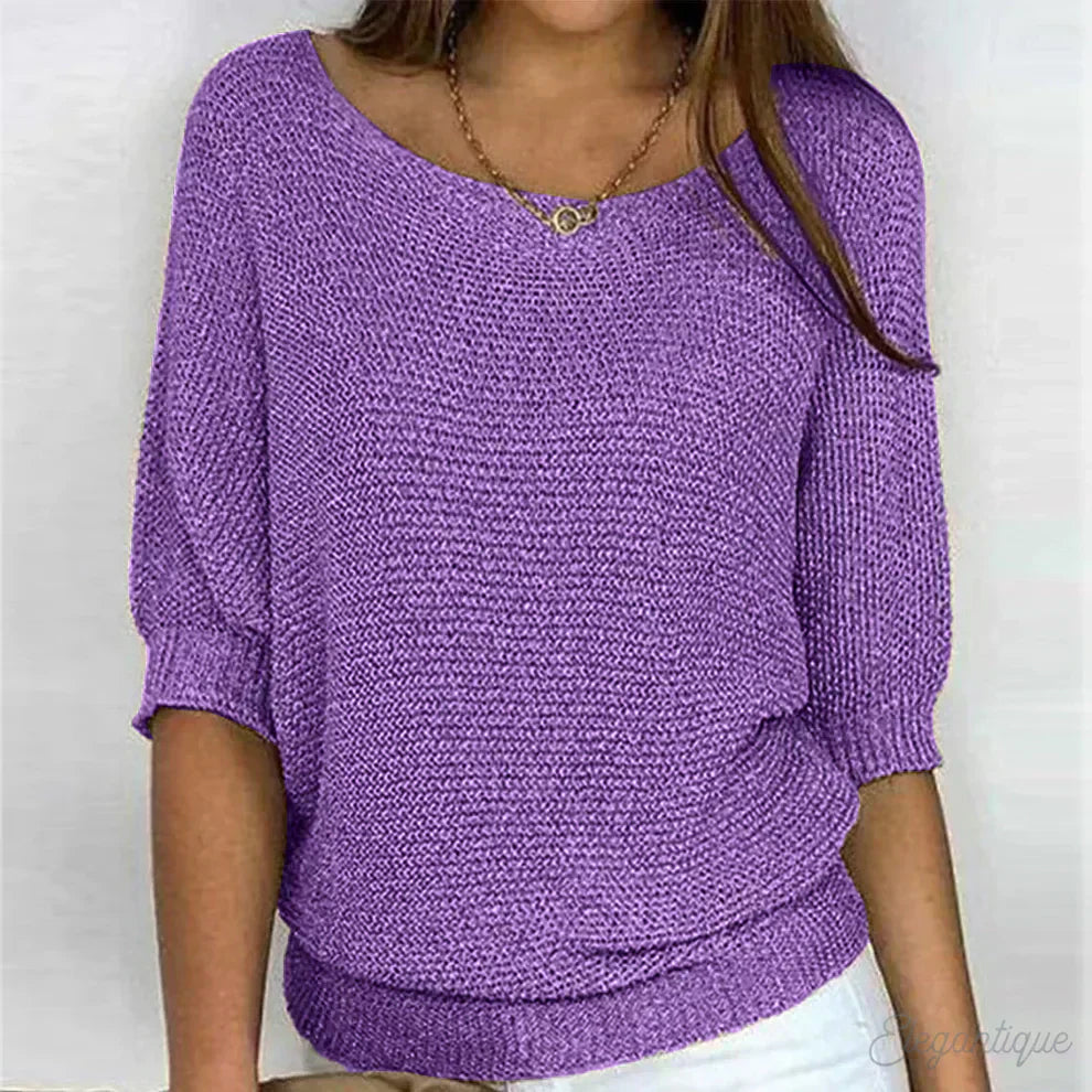 Elizabeth - Elegant Knit Sweater