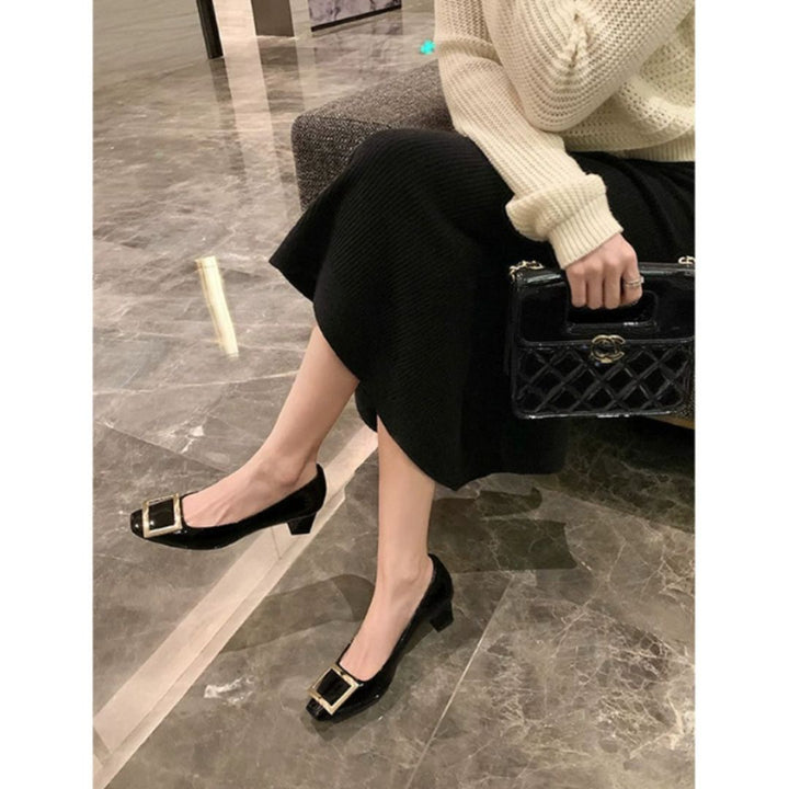 Synthia | Elegant Mid-Heel Sandals with Square Toe